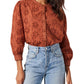 Astr - Savanna Eyelet Button Up Top