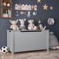 Toy Box Storage With Safety Hinged Lid