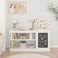 3 In 1 Bookshelf And Toy Storage Cabinet With Chalkboard, Organizer For Playroom - White