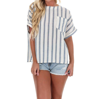 Ee:Some - Straightforward Stripe Top