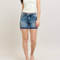 Judy Blue - Mid Rise Tummy Control Release Hem Shorts