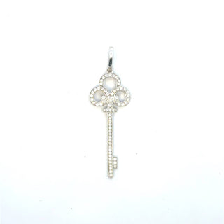 Aamiaa - 0.45 Carat Natural Diamond Clover Key Pendant