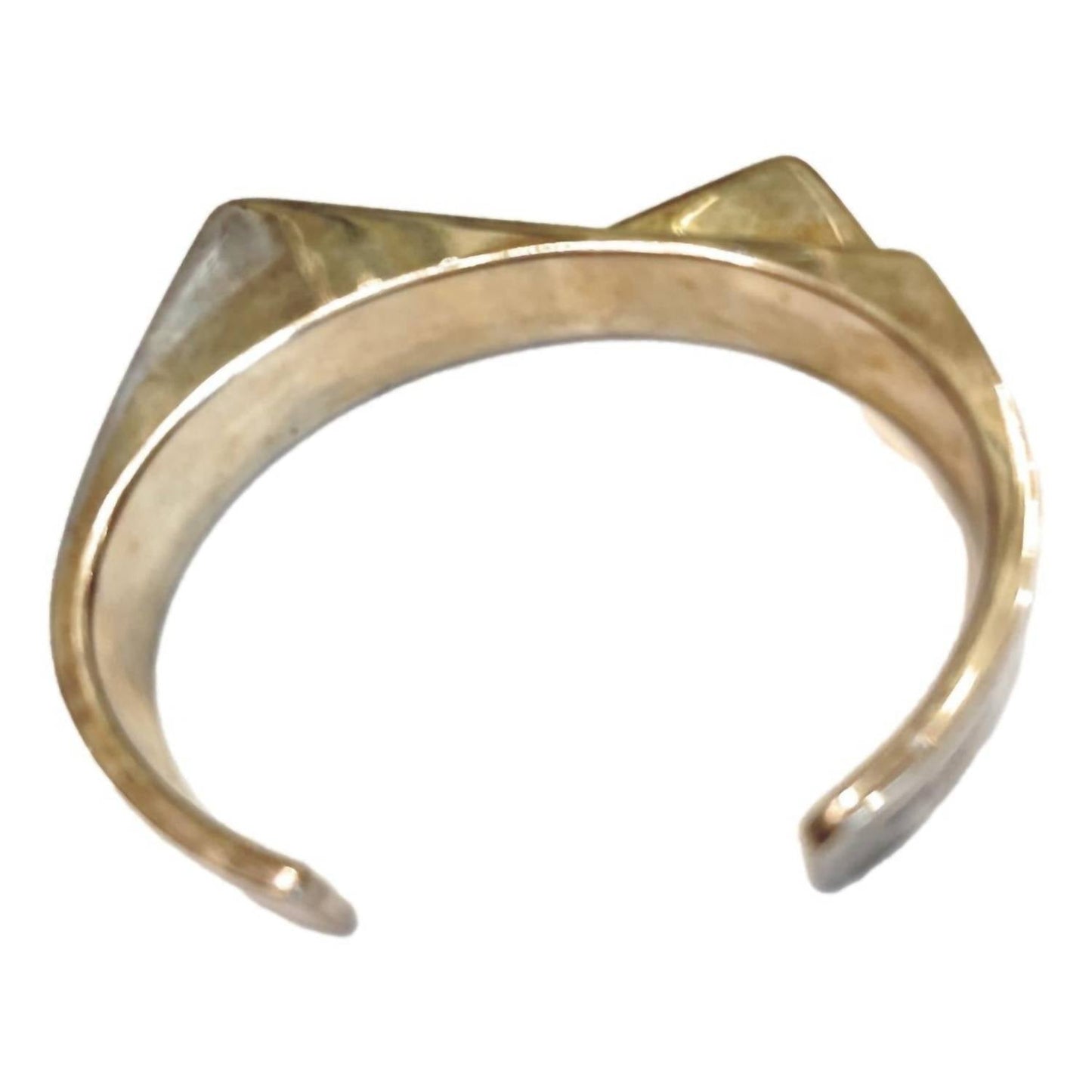 Saint Laurent - Women's Two Pentes Two-slope Oxidized Bracelet