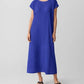 Eileen Fisher - Woven Plissé Round Neck Dress