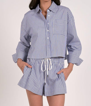 Elan - Stripe Short Set