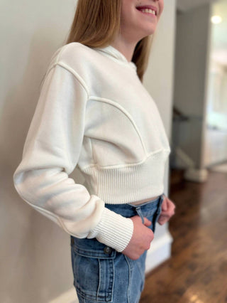 Love Daisy - Crop Hoodie Sweatshirt