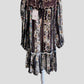 Free People - Mini Embroidered Floral Semi Sheer Boho Dress
