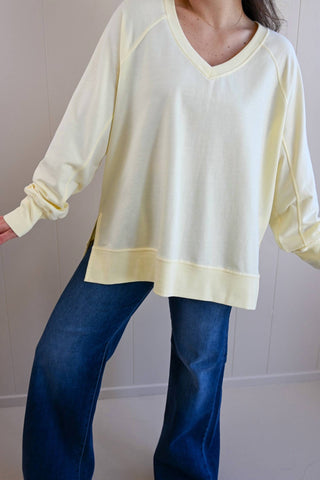 Z Supply - Maple Street V Neck Burnout Top