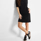 Nic + Zoe - Ruched Elbow Sleeve Sheath Dress