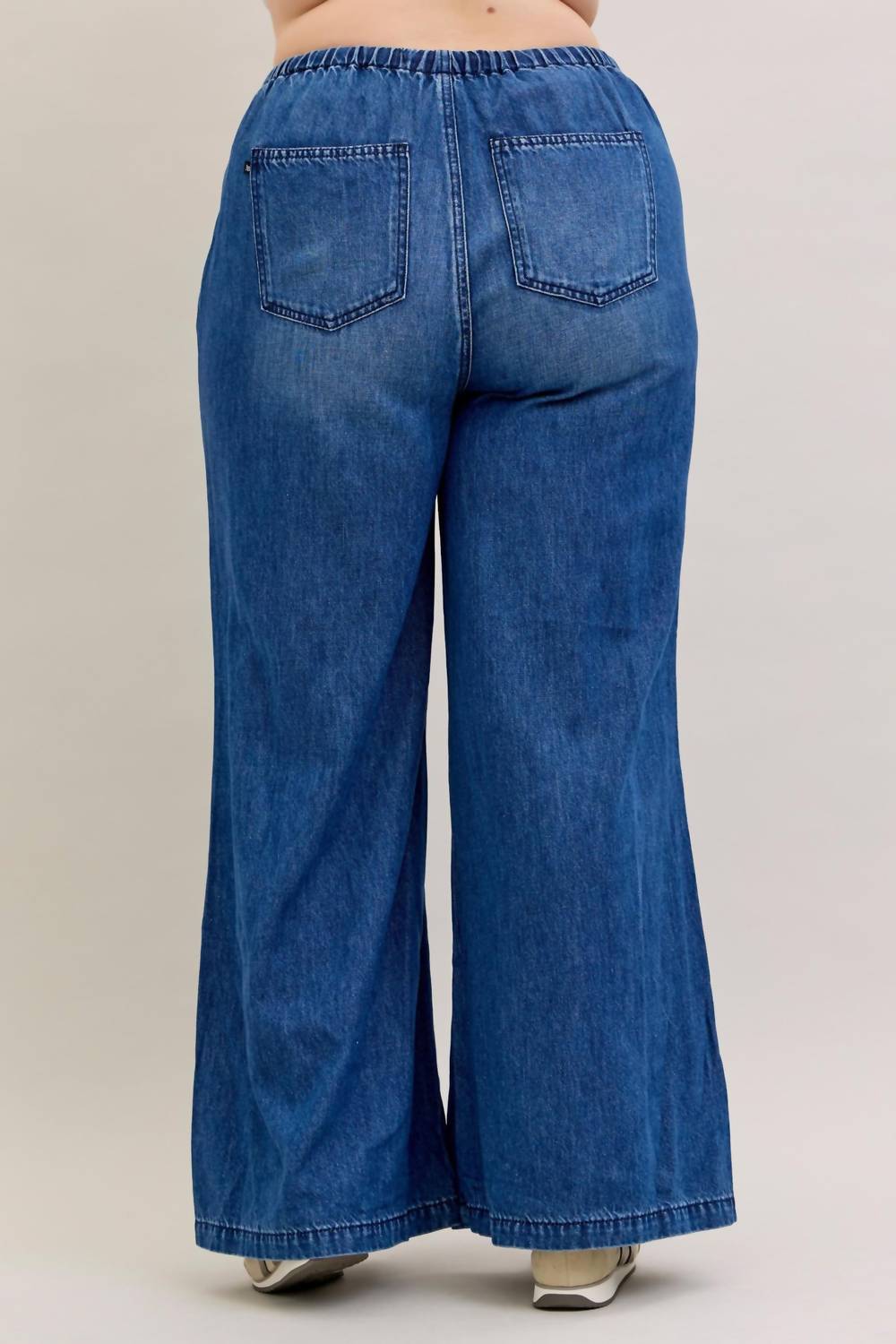 Judy Blue - Women's High Waist Featherweight Palazzo Fit Jeans
