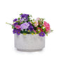 2 Pieces Ceramic Flowerpot Set, Milk White