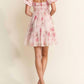 Davi & Dani - Lace Mini Dress Ruffle Sleeve