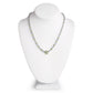 29.48 Carat Genuine Blue Topaz and Peridot .925 Sterling Silver Necklace