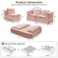 Multi Functional Sectional Sofa Bed With Independent Chaise Lounge And Functional Blanket