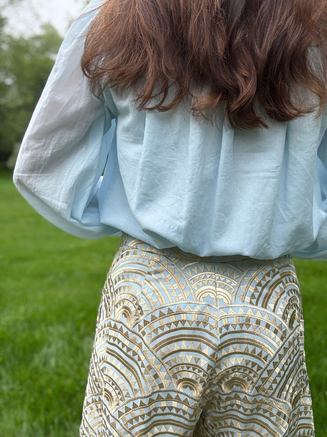 Greek Archaic Kori - Mao Collar Long Sleeve Shirt