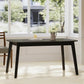 Retro Dining Table With Faux Wood Top
