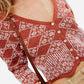 Free People - Geometric Floral Cardi