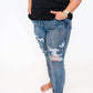 Judy Blue - High Rise Destroyed Boyfriend Jean - Plus