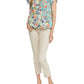 Entro - Mixed Print Surplice Top