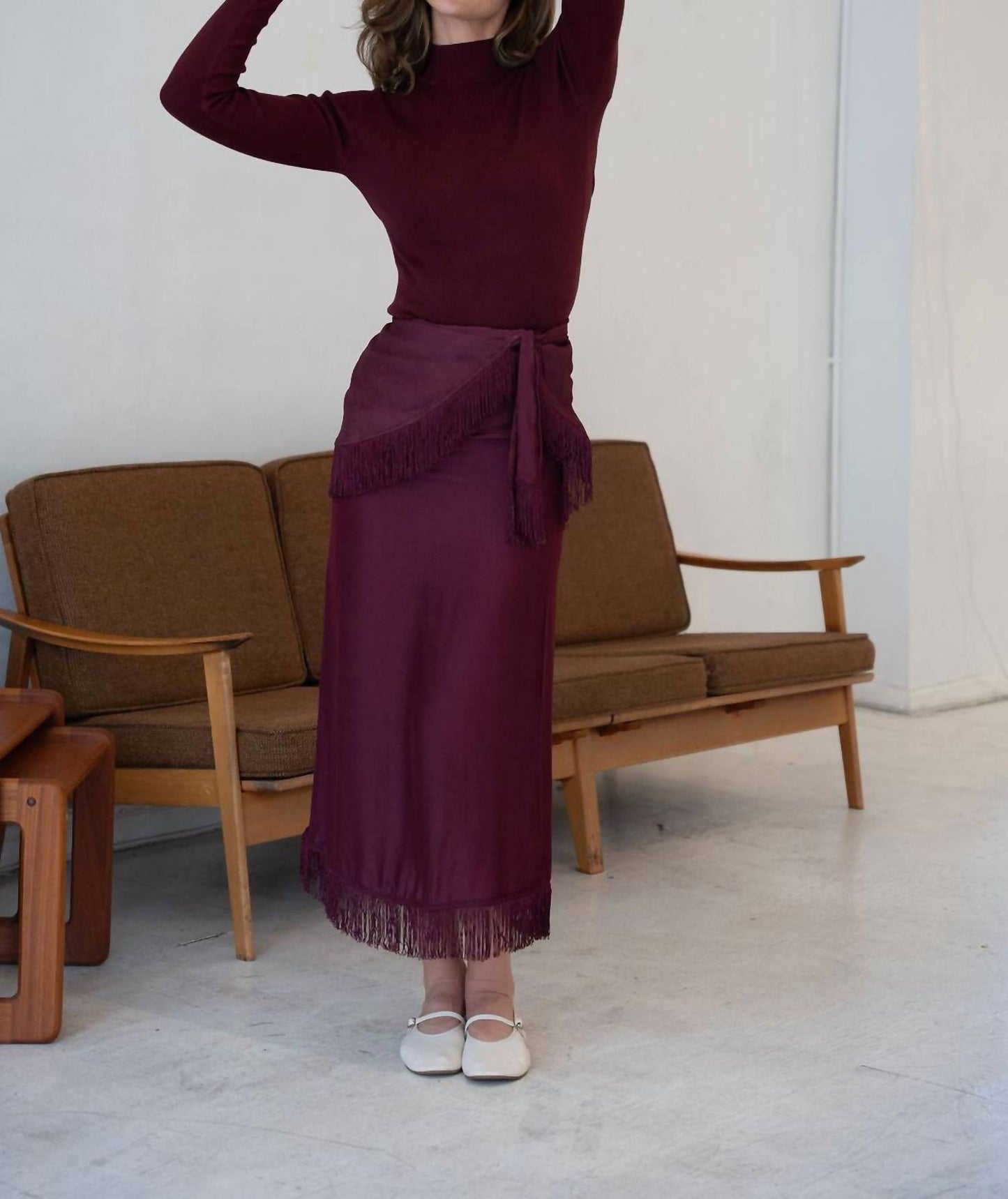 Mima Rosso - Burgundy Knit Top