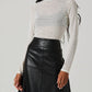 Astr - Lida Open Knit Top