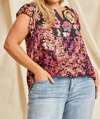 Andree By Unit - Floral Embroidered Top