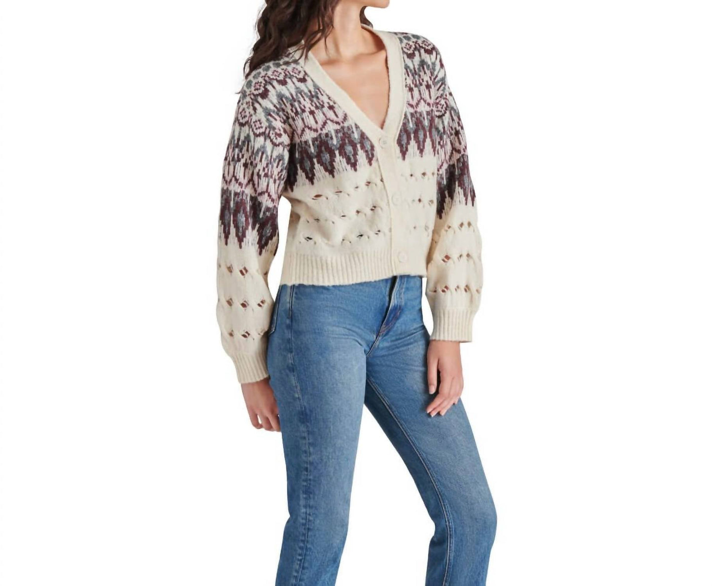 Steve Madden - Irisa Fair Isle Cardigan