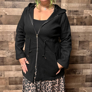 Ontinva - Women's Alaina Hooded Drawstring Waist Jacket