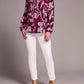 Tribal - Pintuck Lace Up Blouse