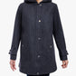 London Fog - Zip-front Sherpa Lined Hood 31 Inch Wool Jacket