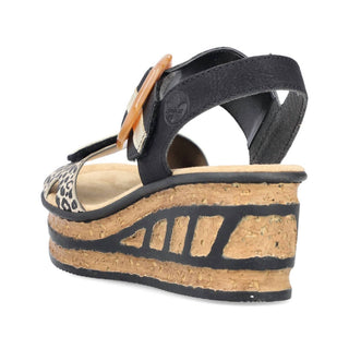 Rieker - Women's Multi Strap Wedge Sandal