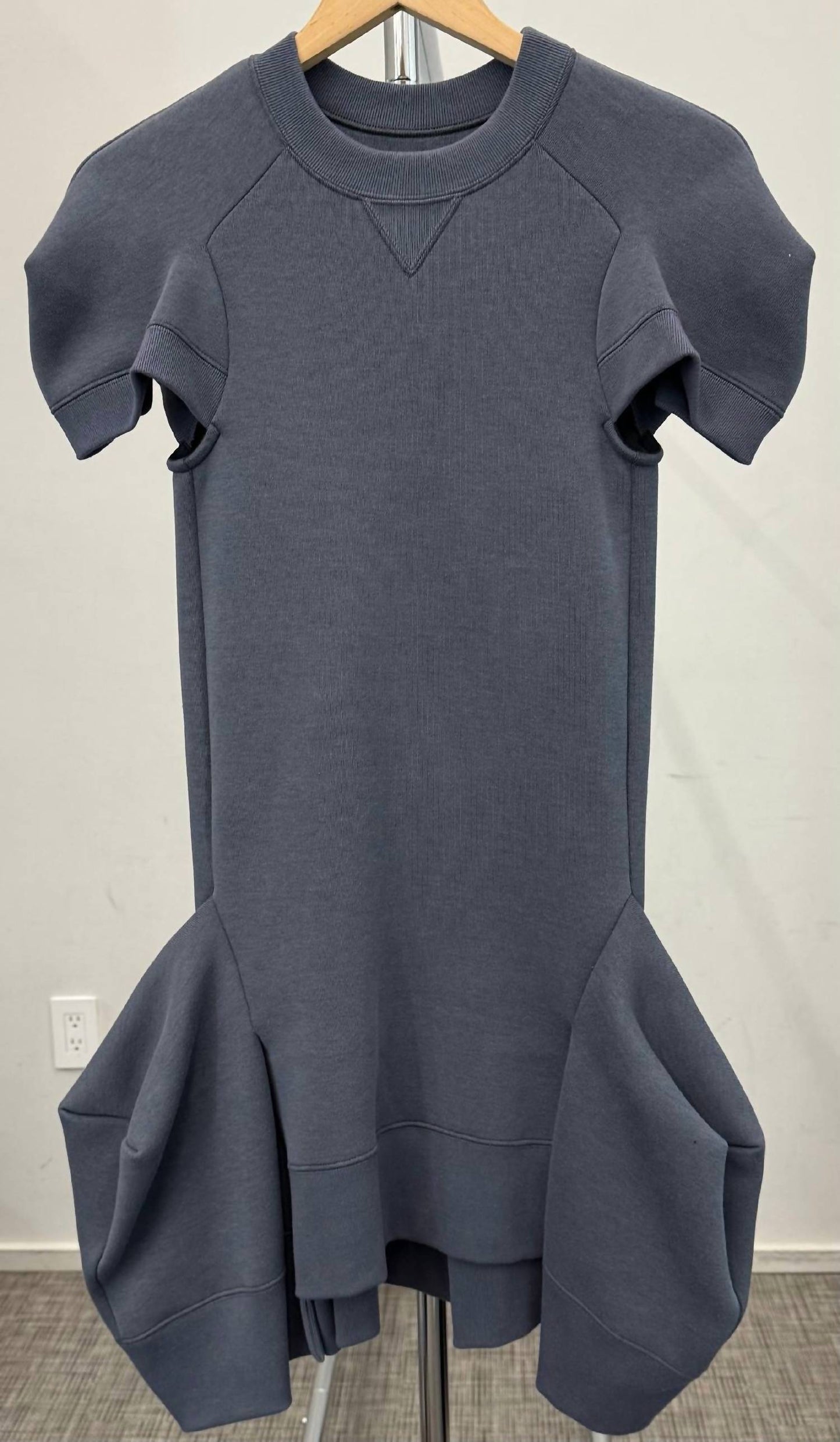 Sacai - Sponge Short Sleeve Sweat Dress
