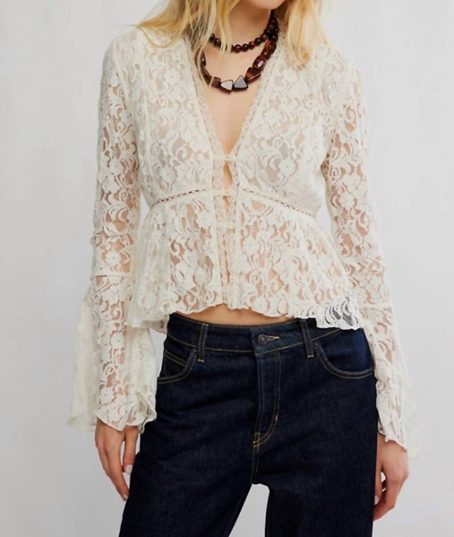 Free People - Laura Lace Top