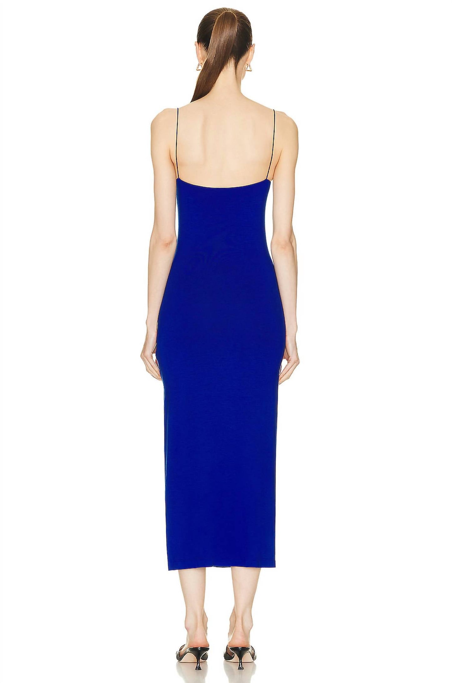 Enza Costa - ITALIAN VISCOSE STRAPPY SIDE SLIT MAXI DRESS