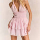 Loveshackfancy - Deanna Teatie Halter Ruffle Mini Dress