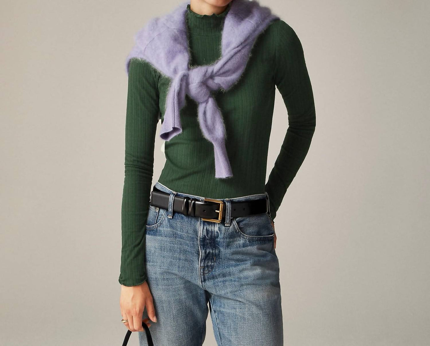 J.Crew - Pointelle Knit Turtleneck Top