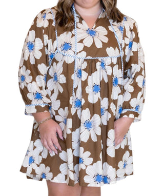 Entro - Flirty Floral Dress - PLUS