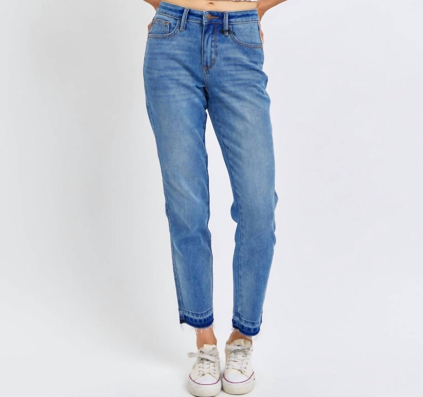 Judy Blue - Rigid Magic Release Hem Boyfriend Jeans