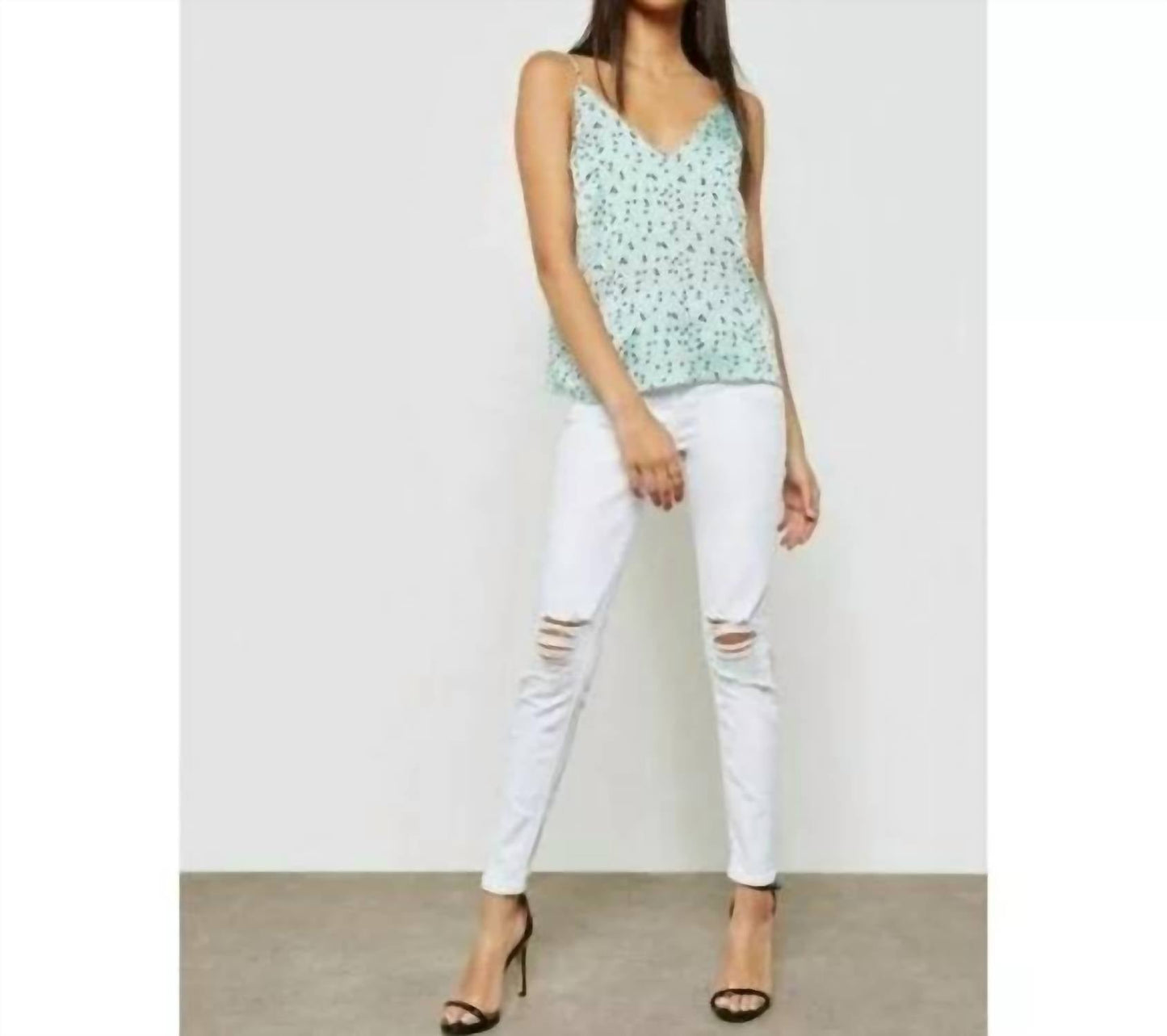 Topshop - High Rise Ripped Jamie Moto Skinny Jeans