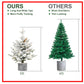 2FT Flocked Christmas Tree with Pot Base