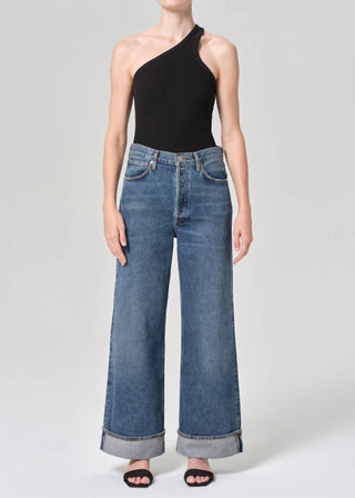 Agolde - Dame High Rise Wide Leg Petite Jean