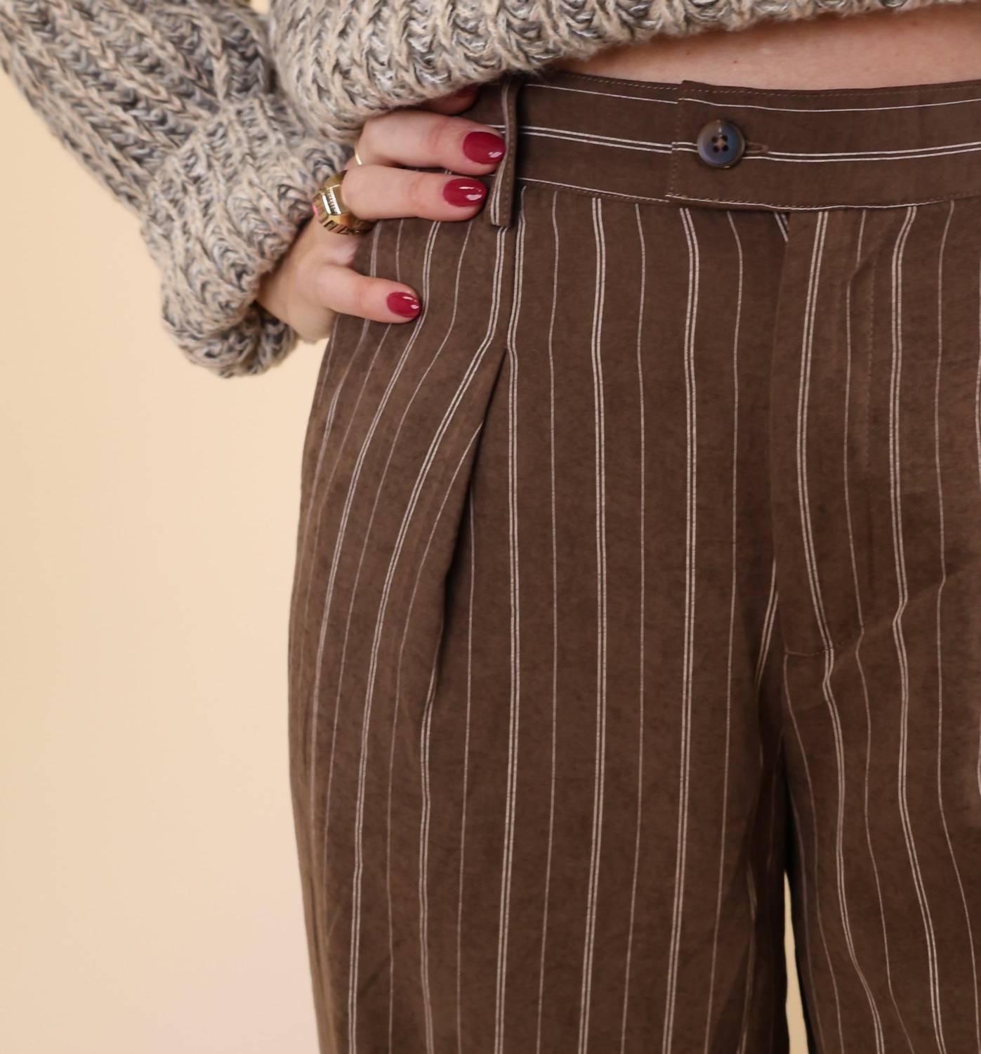Z Supply - Alma Pinstripe Wide Leg Pant