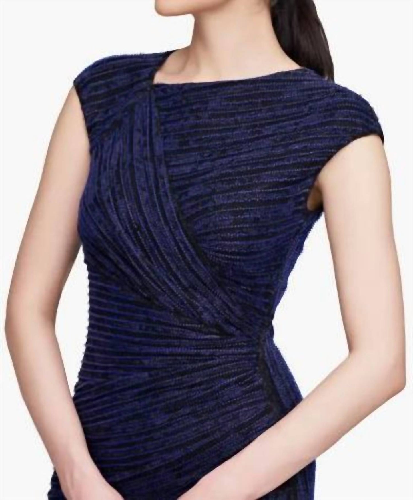 Theia - Raya Beaded Asymmetric Gown