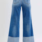 Judy Blue - Retro Wide Leg With Cuff Jeans