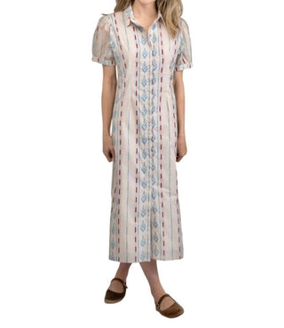 Beau & Ro - Kris Ikat Stripe Maxi Dress