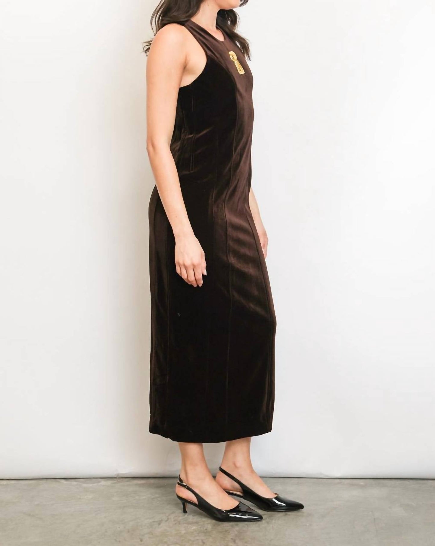 Beulahstyle - Keyhole Velvet Dress