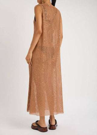 Bec + Bridge - Margo Sequin-embellished Open-knit Maxi Dress