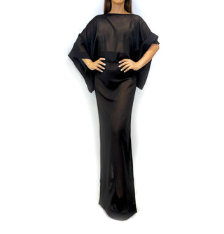 Chuks Collins - Diaphanous Bat Wing Dress