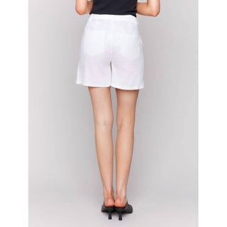 Charlie B - Linen Blend Wrap Skort