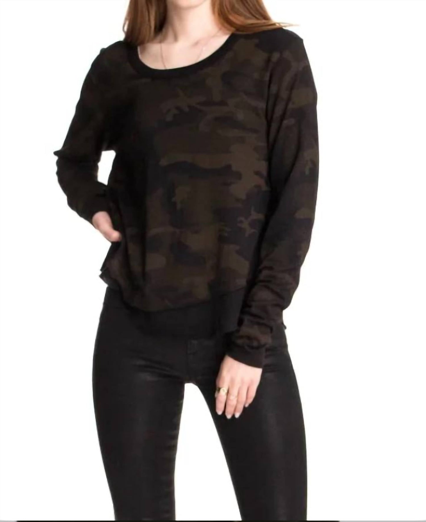 Chrldr - AVA LONG SLEEVE - MOCK LAYER LONG SLEEVE T-SHIRT